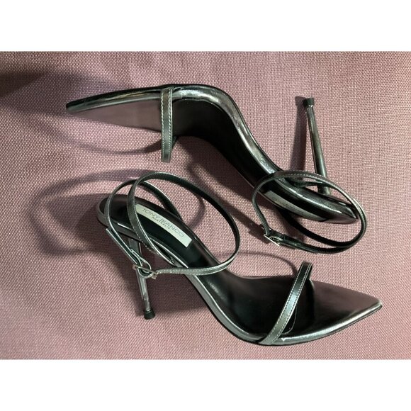 Tony Bianco Myra Sandals in Gunmetal Glimmer 7.5 New with Box Womens High heels - Picture 7 of 15